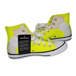 neon yellow converse